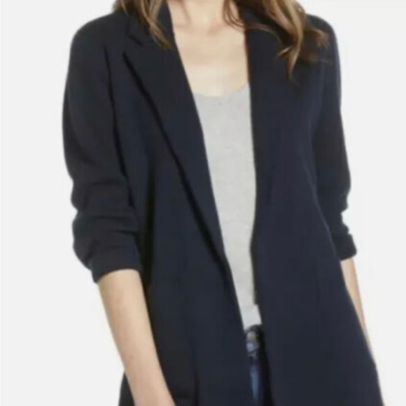 J Crew Sophie open-front sweater-blazer Style J0244 Navy - Picture 2 of 10